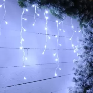 Festive 8.8M White LED Snowing Icicle String Lights