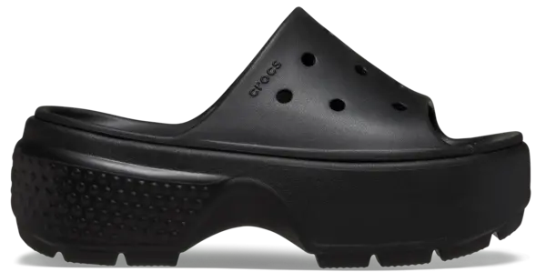 Crocs Unisex Stomp Slides Black W5/M4