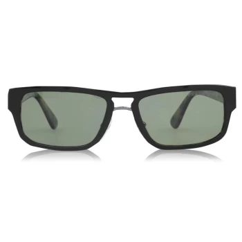 Prada Top Black/Medium Havana 0PR 05VS Rectangle Sunglasses - TOP BLACK/MEDIU