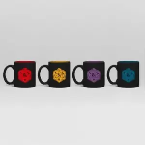 Dungeons & Dragons D20 Espresso Mugs - Set of 4