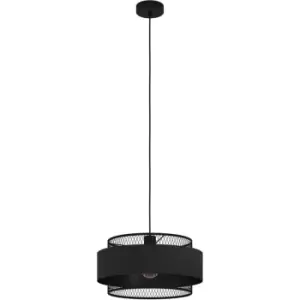 Eglo - Bazely Black Pendant - Black