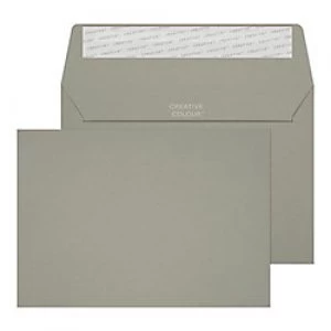 Creative Mid Coloured Envelopes Peel & Seal 114 x 162mm Plain 120 gsm Storm Grey Pack of 500