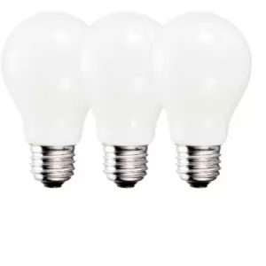 Harper Living 9 Watts A60 E27 LED Bulb Opal Warm White Dimmable, Pack of 3