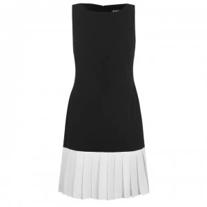 DKNY Pleat Flounce Hem Dress