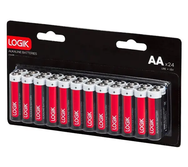 Logik LAA2416 AA Alkaline Batteries - Pack of 24