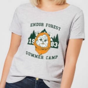 Star Wars Endor Camp Womens T-Shirt - Grey - 4XL