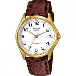 Casio Unisex Gold Plated Watch - MTP-1188PQ-7B