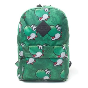 Nintendo - Yoshi Face Sublimation Print Unisex Backpack - Green