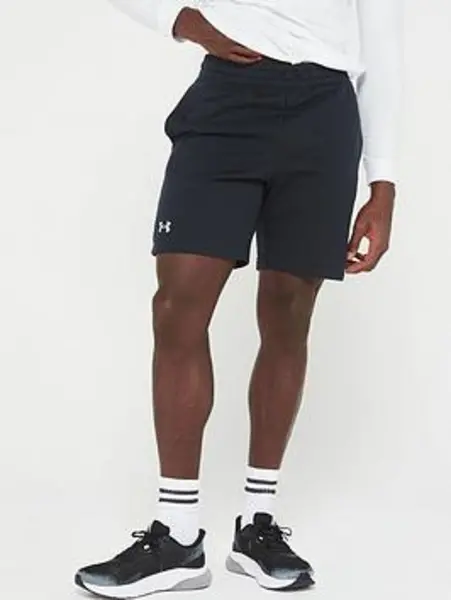 Under Armour Mens Rival Fleece Shorts - Black/white, Black/White Size M Men