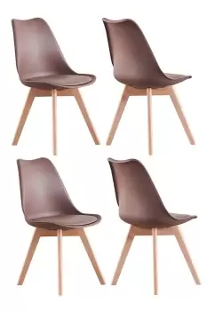 Lorenzo' Padded Dining Chair Set of 4