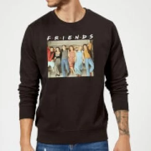 Friends Retro Character Shot Sweatshirt - Black - XXL