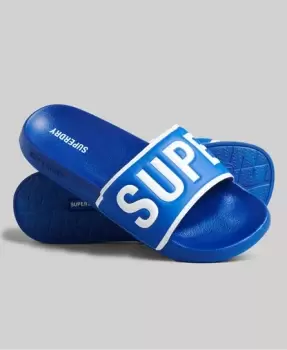 Superdry Mens Code Core Pool Sliders Blue / Royal/optic - Size: S