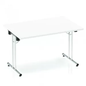 Impulse Folding Rectangular Table 1200 White