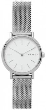 Skagen Ladies Signatur Slim Silver Tone Mesh Strap Watch