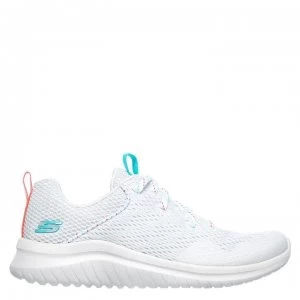 Skechers Ultra Flex Trainers Ladies - White