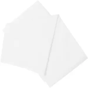 Belledorm Brushed Cotton Fitted Sheet (Single) (White) - White