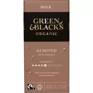 GB Organic Roasted Almond 90g Bar