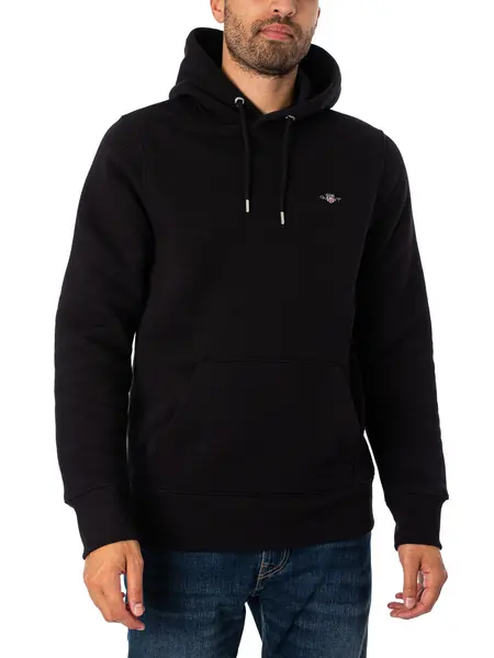 Gant Regular Pullover Hoodie Black S