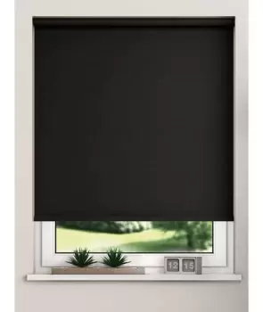 New Edge Black Blackout Roller Blinds 60cm