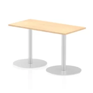 Italia Poseur Table Rectangle 1200/600 Top 725 High Maple