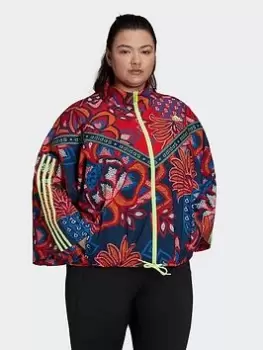 adidas Farm Track Top (plus Size), Blue, Size 2X, Women