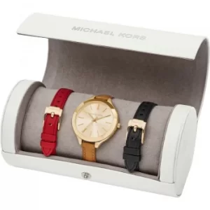 Ladies Michael Kors Slim Runway Travel Roll Set Watch