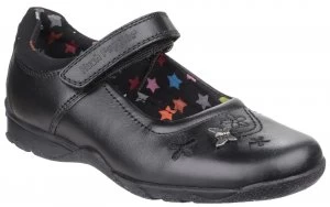 Hush Puppies Girls Clare Junior Shoe Black