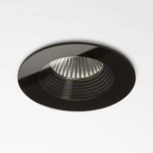 LED 1 Light Recessed Downlight Black IP65