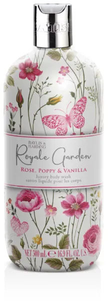 Baylis & Harding Royale Garden Rose, Poppy & Vanilla Luxury Body Wash 500ml