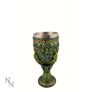 Emerald Grip of Death Skull Goblet