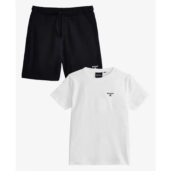 Barbour Boys' Essentials T-Shirt & Shorts Set - Multi 7 - 8 Years