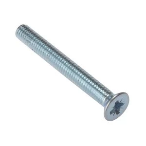 ForgeFix Machine Screw Pozi Compatible CSK ZP M6 x 20mm Bag 25