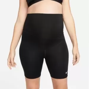 Nike One (M) Womens 7 Biker Shorts (Maternity) - Black