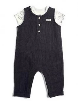 Mamas & Papas Dungaree & Cloud Bodysuit Baby Boys