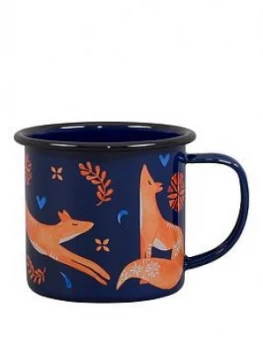 Folklore Fox Enamel Mug, One Colour, Women