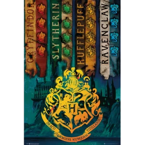 Harry Potter House Flags Maxi Poster