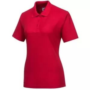 Portwest Ladies Naples Polo Shirt Red 2XL