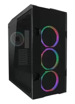 LC-Power 998B Midi Tower Black, Transparent