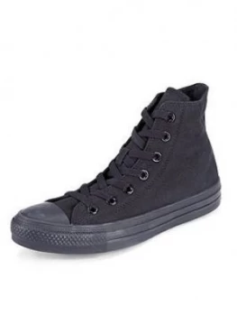 Converse Chuck Taylor All Star Hi-Tops, Black, Size 5, Women