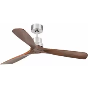 Faro Lantau Large Matt Nickel Ceiling Fan With DC Motor, 6 Speed