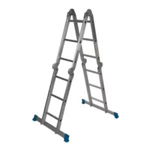 Silverline Multipurpose Ladder with Platform 3.6m 12-Tread 953474