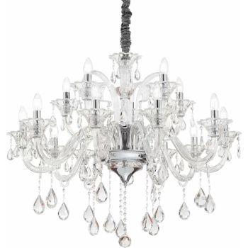 Ideal Lux Lighting - Ideal Lux Colossal - 15 Light Chandelier Clear Glass, E14