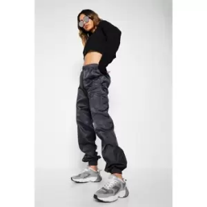 I Saw It First Nylon Cuffed Cargo Trouser - Grey