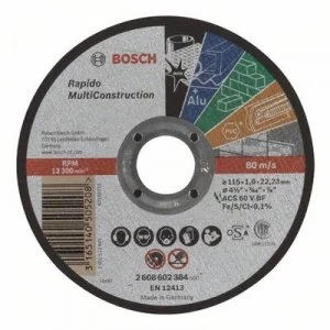 Bosch Accessories ACS 60 V BF 2608602384 Cutting disc (straight) 115mm 22.23mm