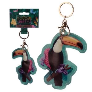 Leatherette Toucan Keyring