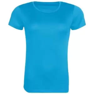 Awdis Womens/Ladies Cool Recycled T-Shirt (S) (Sapphire Blue)