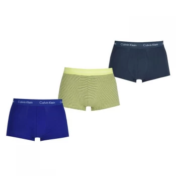 Calvin Klein Pack Low Rise Trunks - Blu/Stripe/Hemi