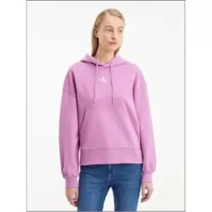 Calvin Klein Jeans Micro Monologo Hoodie - Purple