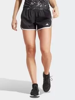adidas Marathon Response Running Shorts 1/2 - Black/White, Size XS, Women
