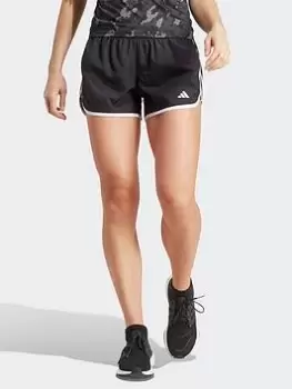 adidas Marathon Response Running Shorts 1/2 - Black/White, Size S, Women